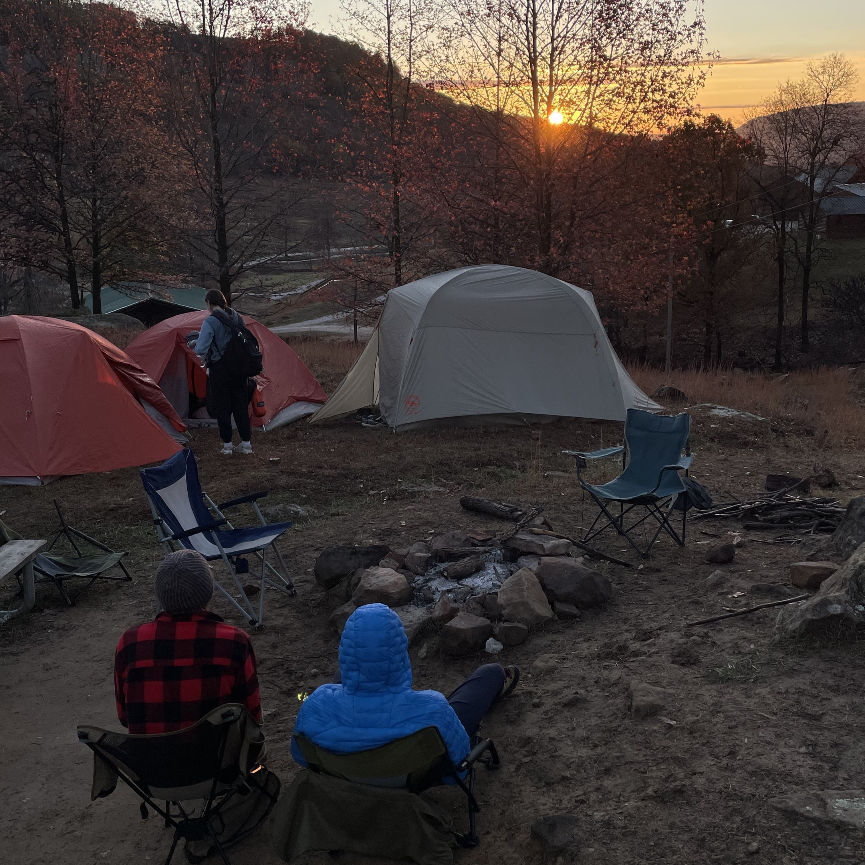 evening campsite