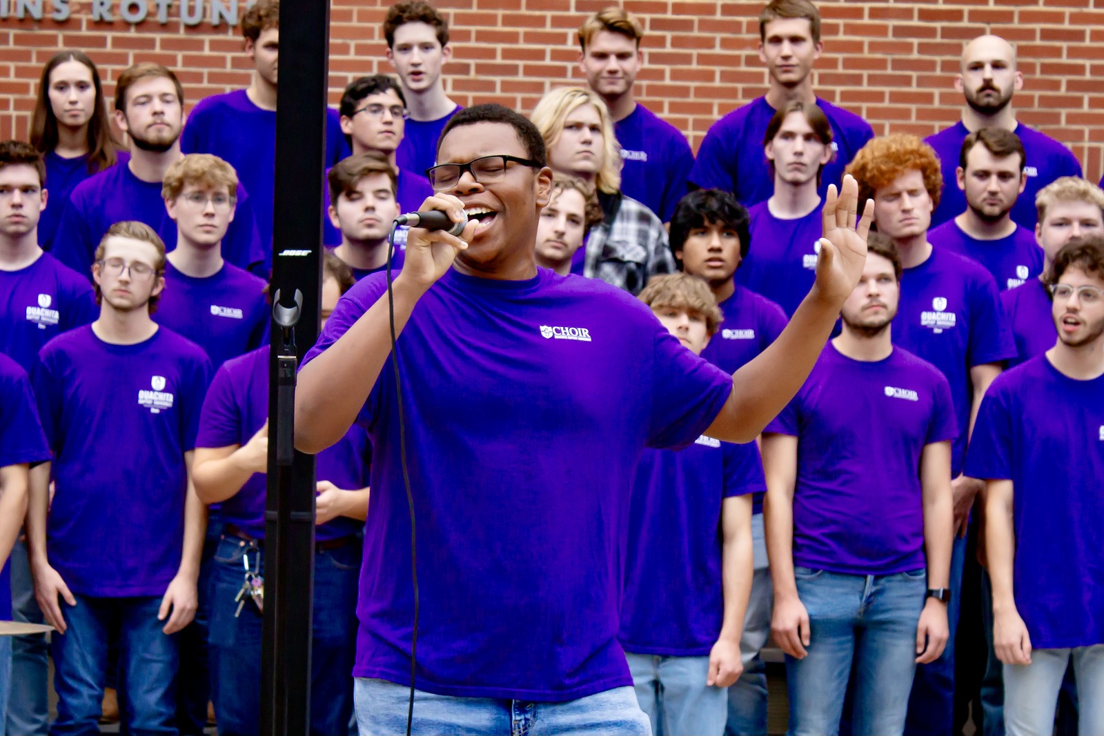 choir performing on stage