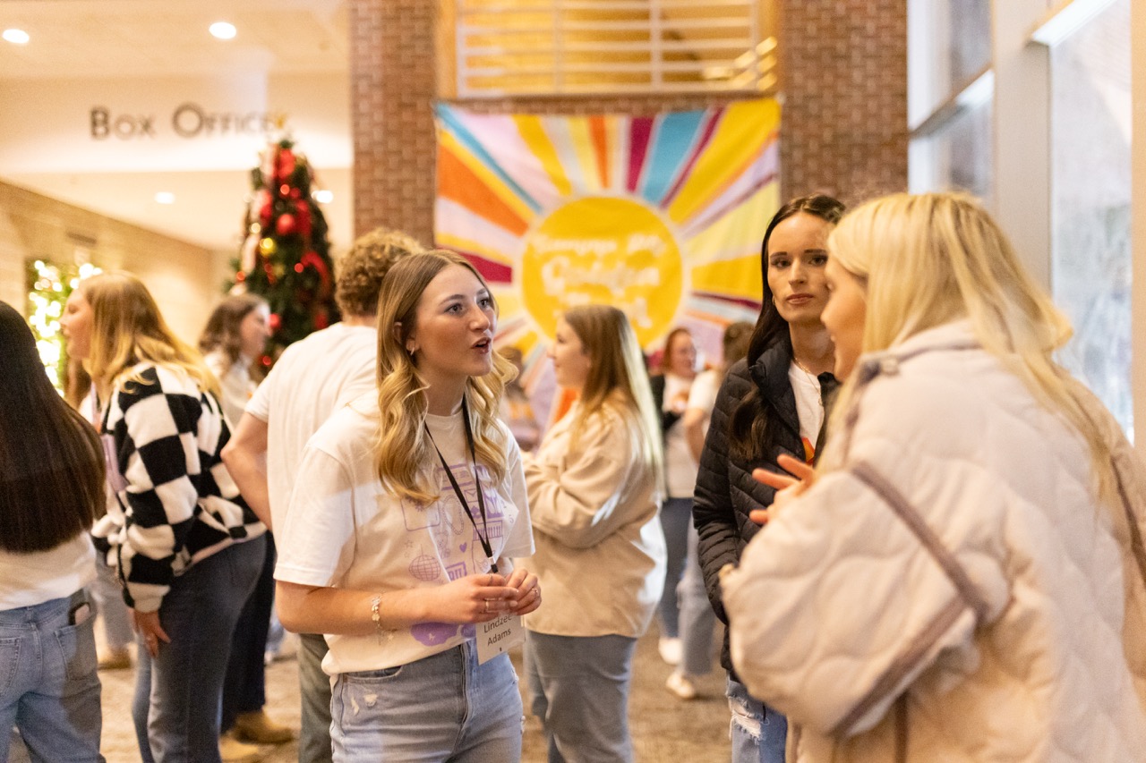 Ouachita students at a rush party in 2025